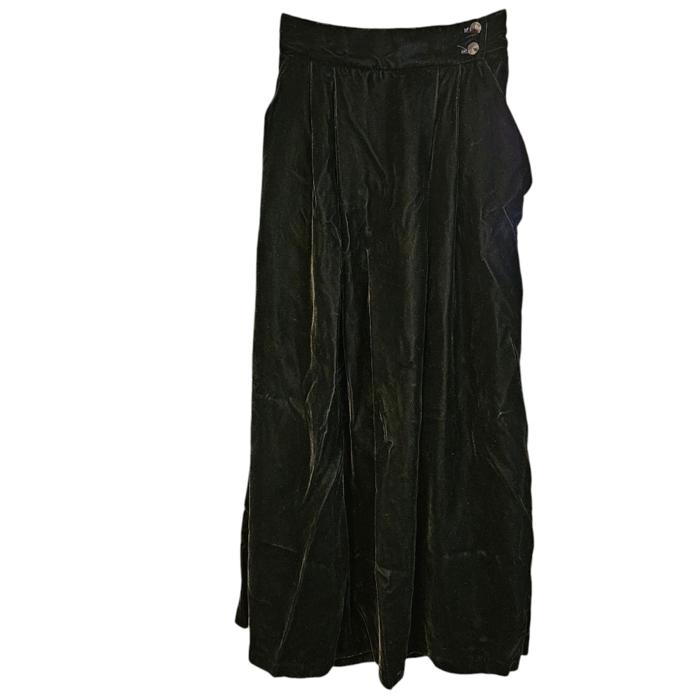 Vintage Dior Skirt Black Velvet Maxi Skirt 25.5-inch Waist, Size 0-2